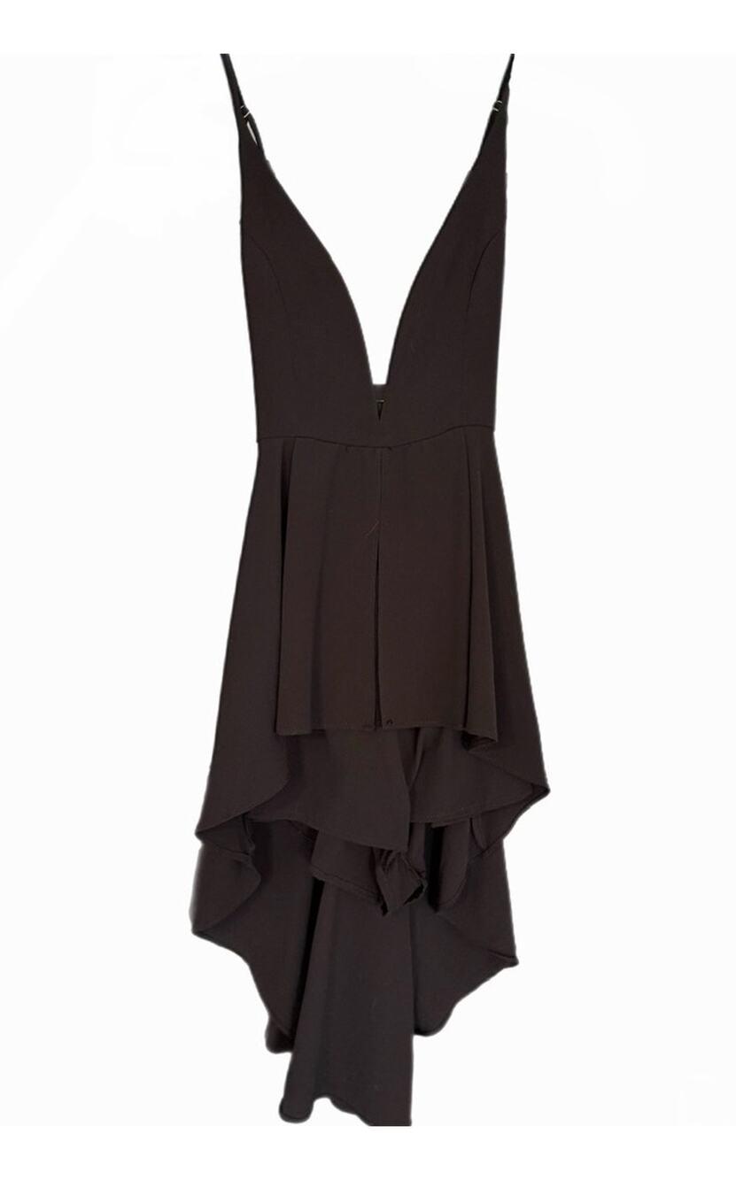 Evenuel Black Asymmetrical Romper Women’s Small NWT Sexy Mini Jumpsuit